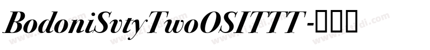 BodoniSvtyTwoOSITTT 字体转换